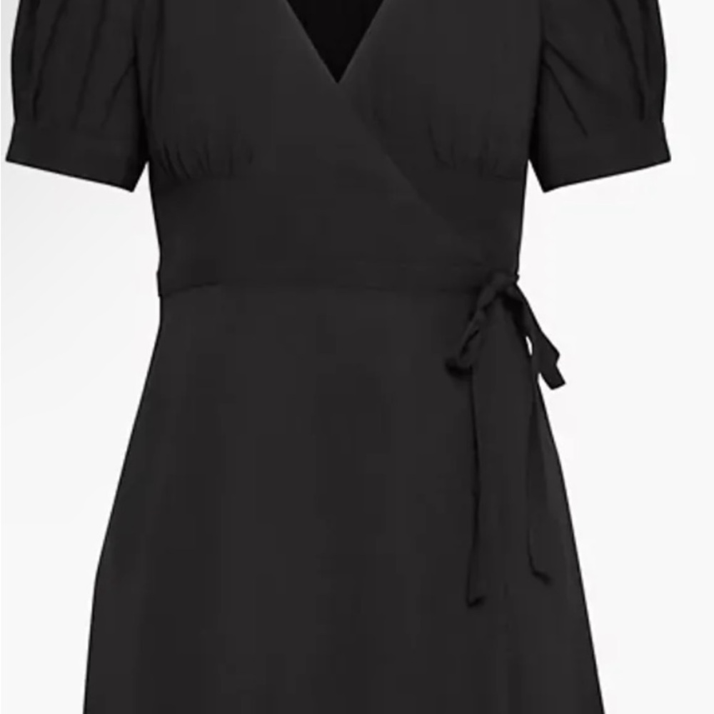 Aritzia Sunday Best Black Wrap Dress